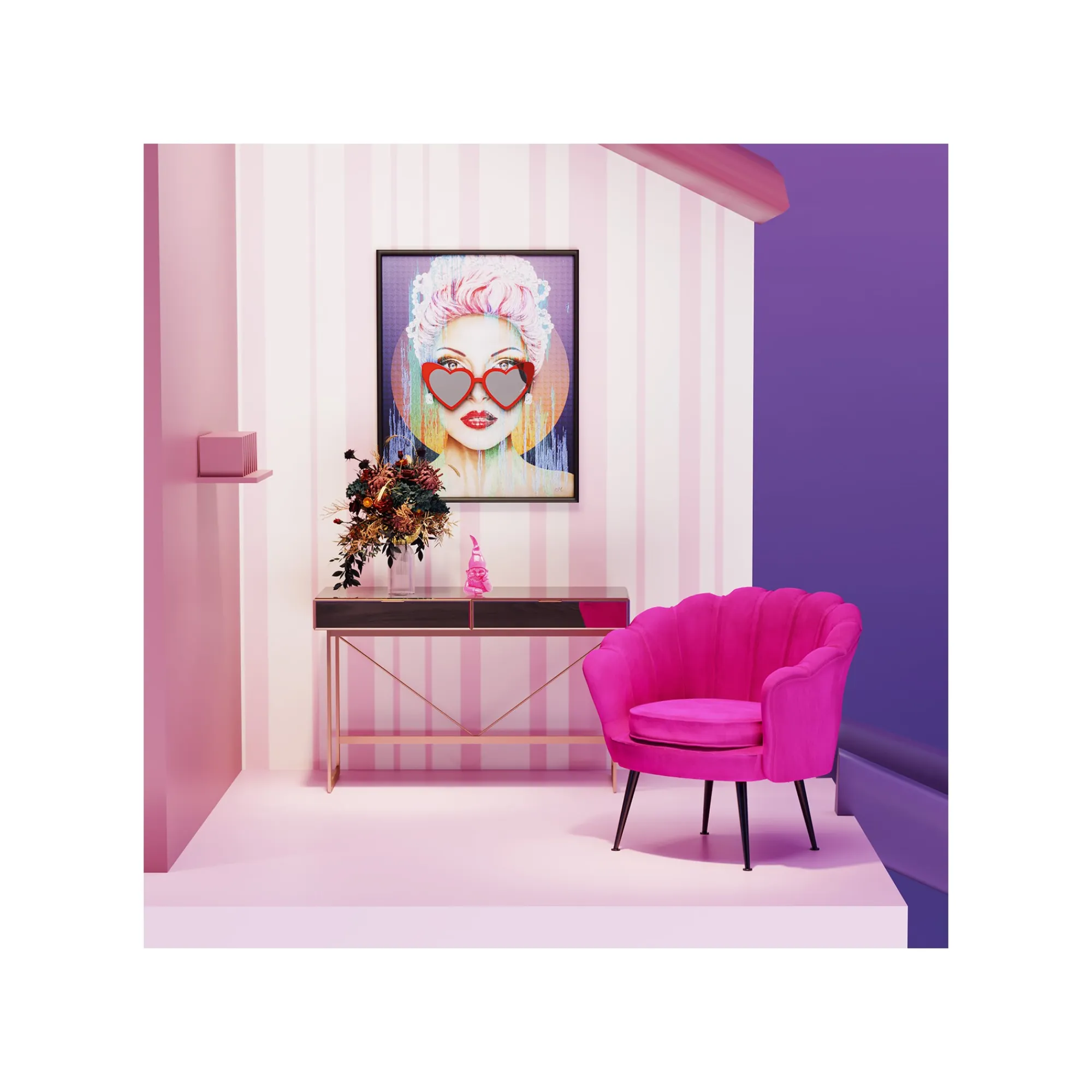 KARE Design Bureau Soran 120x50cm Doré ^ Bureau