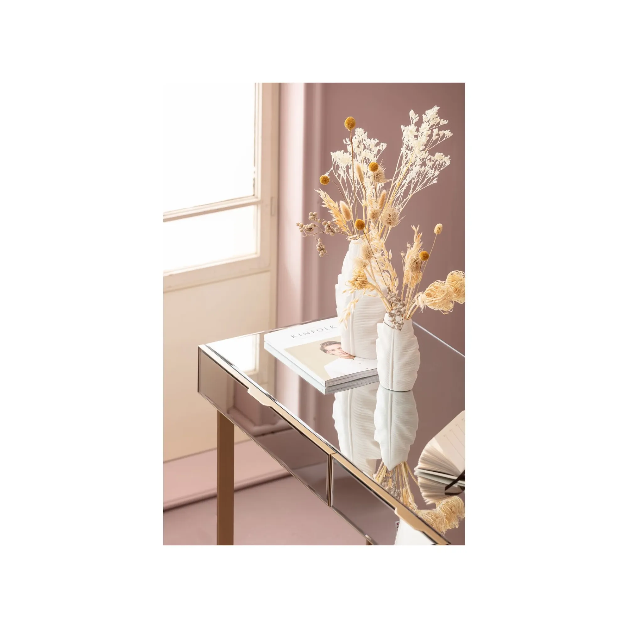 KARE Design Bureau Soran 120x50cm Doré ^ Bureau