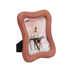 KARE Design Cadre Photo Wavy 18x23cm Orange ^ Cadre Photo