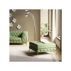 KARE Design Canapé Bellissima 3 Places Velours Vert ^ Canapé & Banquette