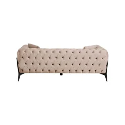 KARE Design Canapé Bellissima 2 Places Velours Beige ^ Canapé & Banquette