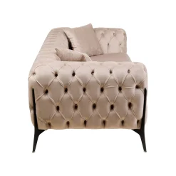 KARE Design Canapé Bellissima 2 Places Velours Beige ^ Canapé & Banquette