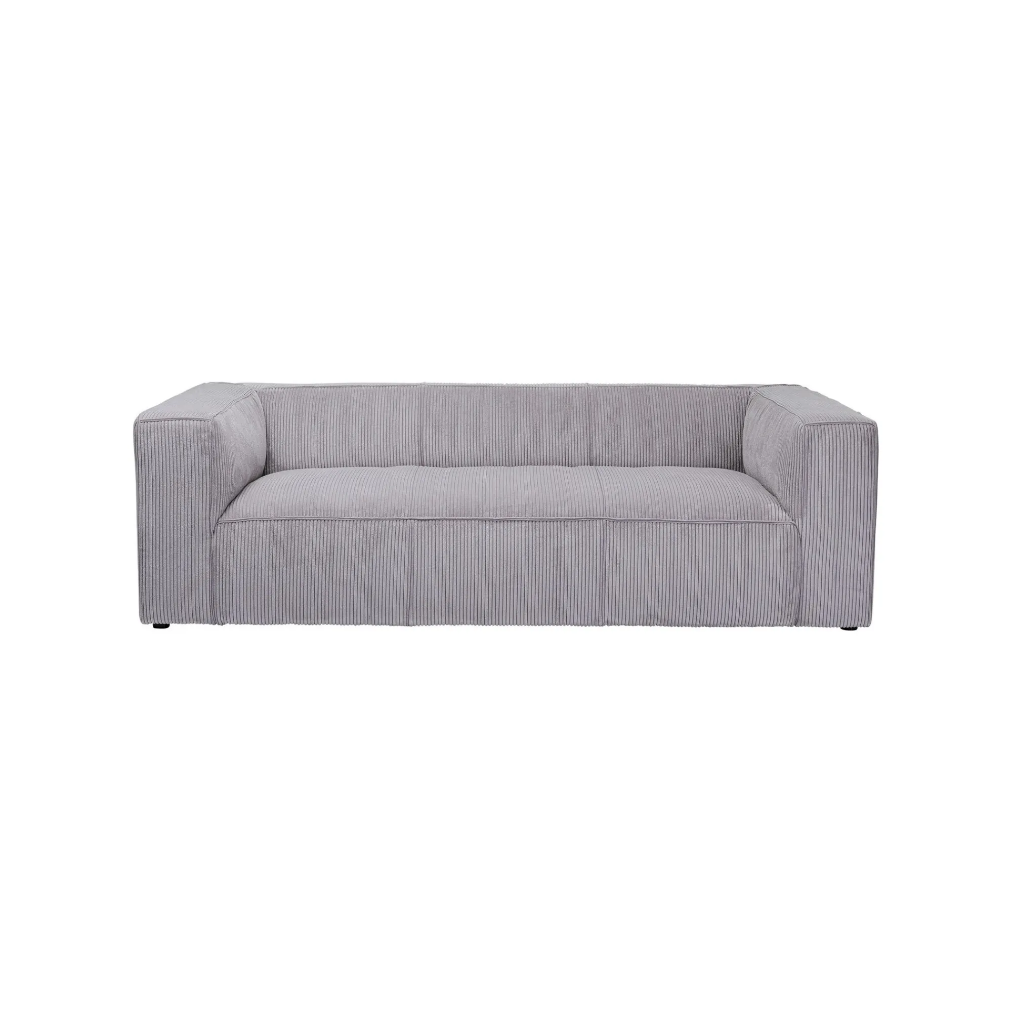 KARE Design Canapé Cubetto 3 Places Cord Gris Clair ^ Canapé & Banquette
