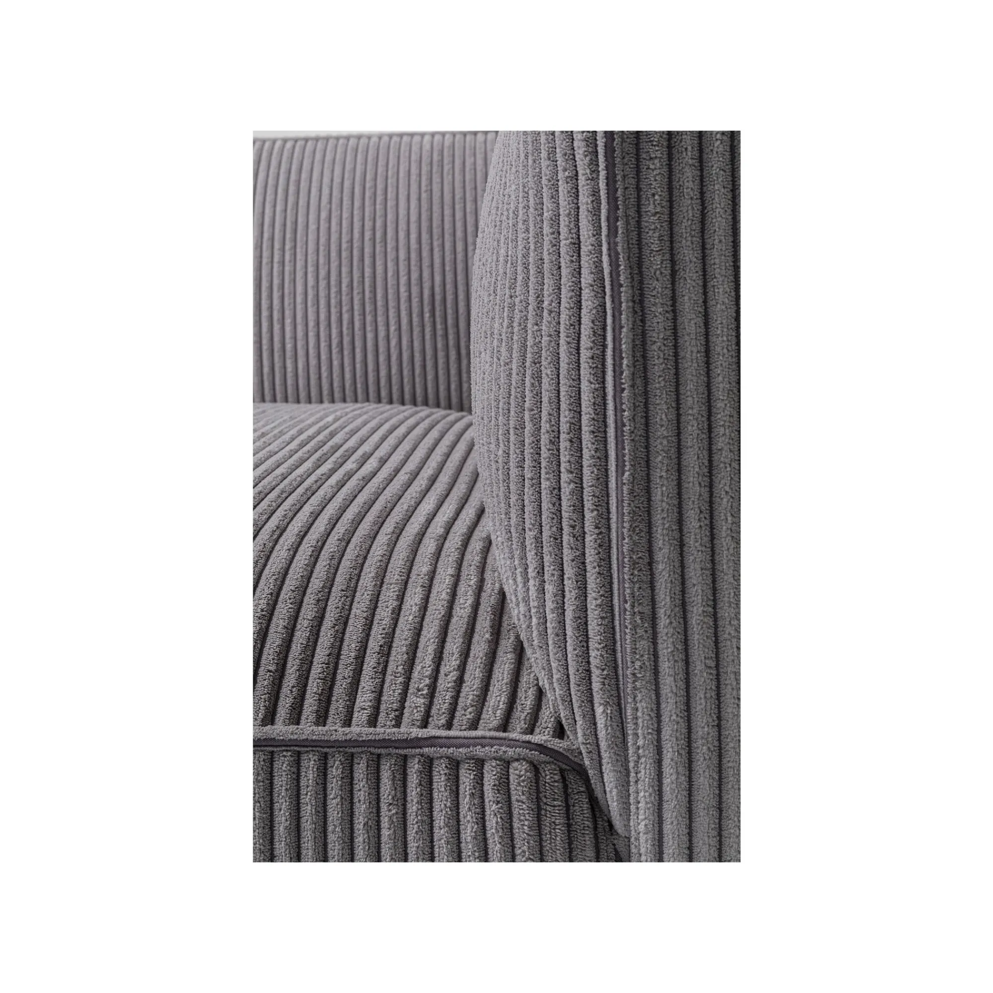 KARE Design Canapé Cubetto 3 Places Cord Gris Clair ^ Canapé & Banquette