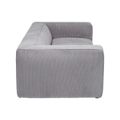 KARE Design Canapé Cubetto 3 Places Cord Gris Clair ^ Canapé & Banquette