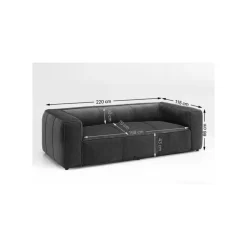 KARE Design Canapé Cubetto 3 Places Crème ^ Canapé & Banquette