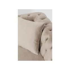 KARE Design Canapé D'angle Bellissima Droite Velours Beige ^ Canapé & Banquette