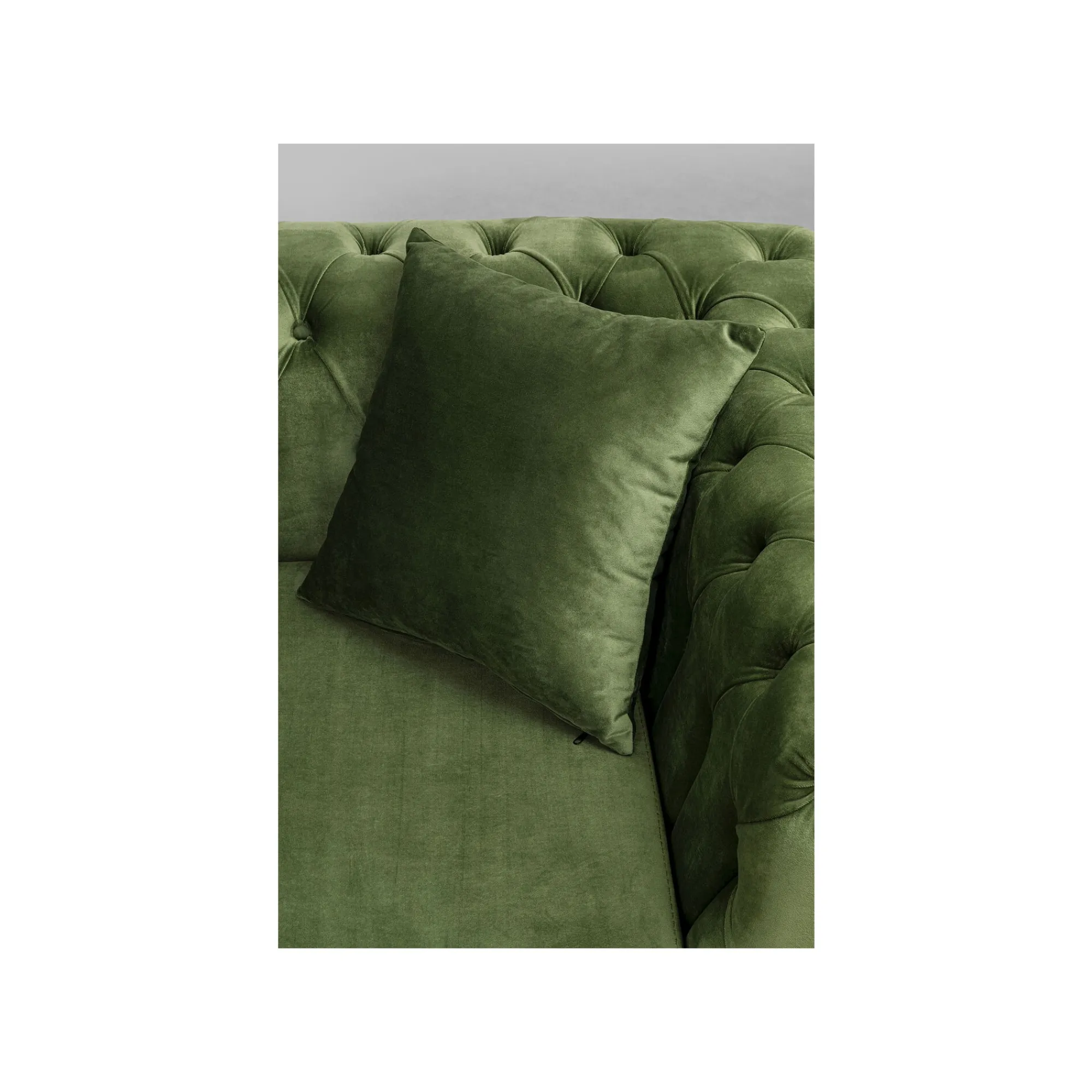 KARE Design Canapé D'angle Bellissima Gauche Velours Vert ^ Canapé & Banquette