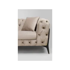 KARE Design Canapé D'angle Bellissima Gauche Velours Beige ^ Canapé & Banquette