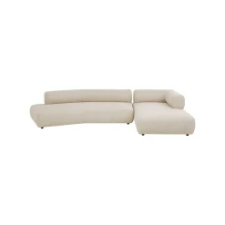 KARE Design Canapé D'angle Bow Droite Crème ^ Canapé & Banquette