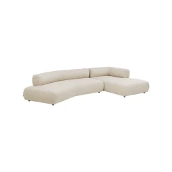 KARE Design Canapé D'angle Bow Droite Crème ^ Canapé & Banquette