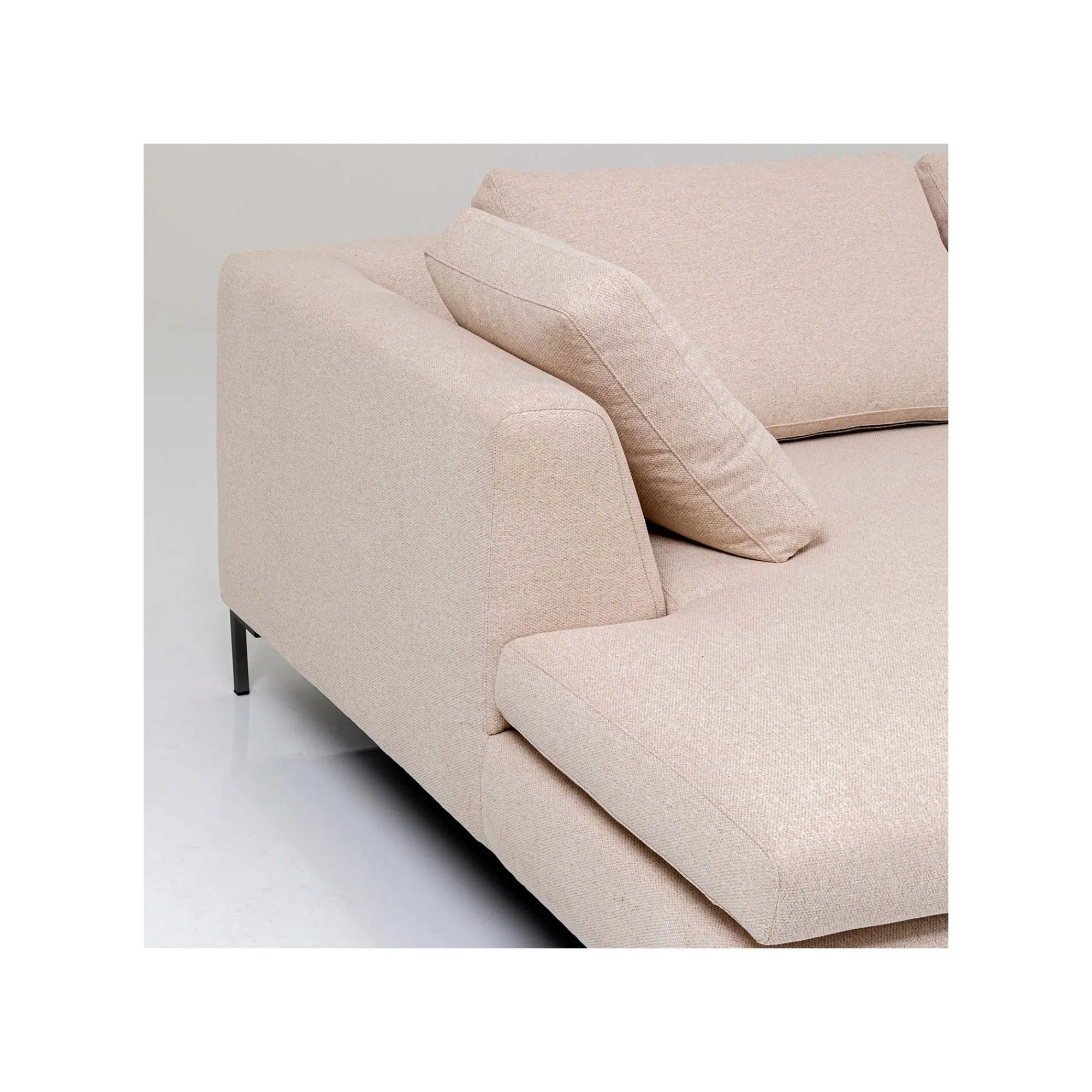 KARE Design Canapé D'angle Gianna 290cm Droite Crème ^ Canapé & Banquette