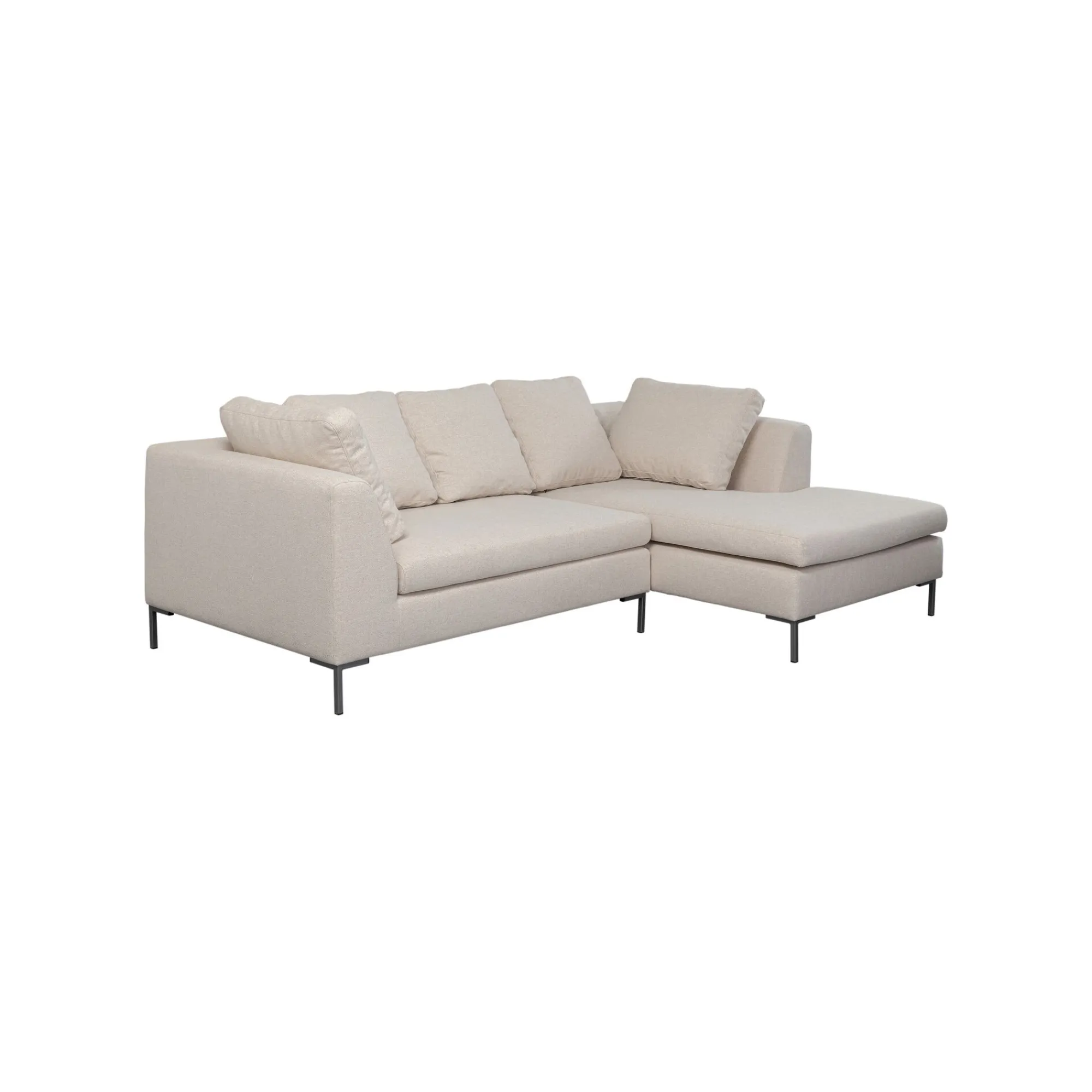 KARE Design Canapé D'angle Gianna 250cm Droite Crème ^ Canapé & Banquette