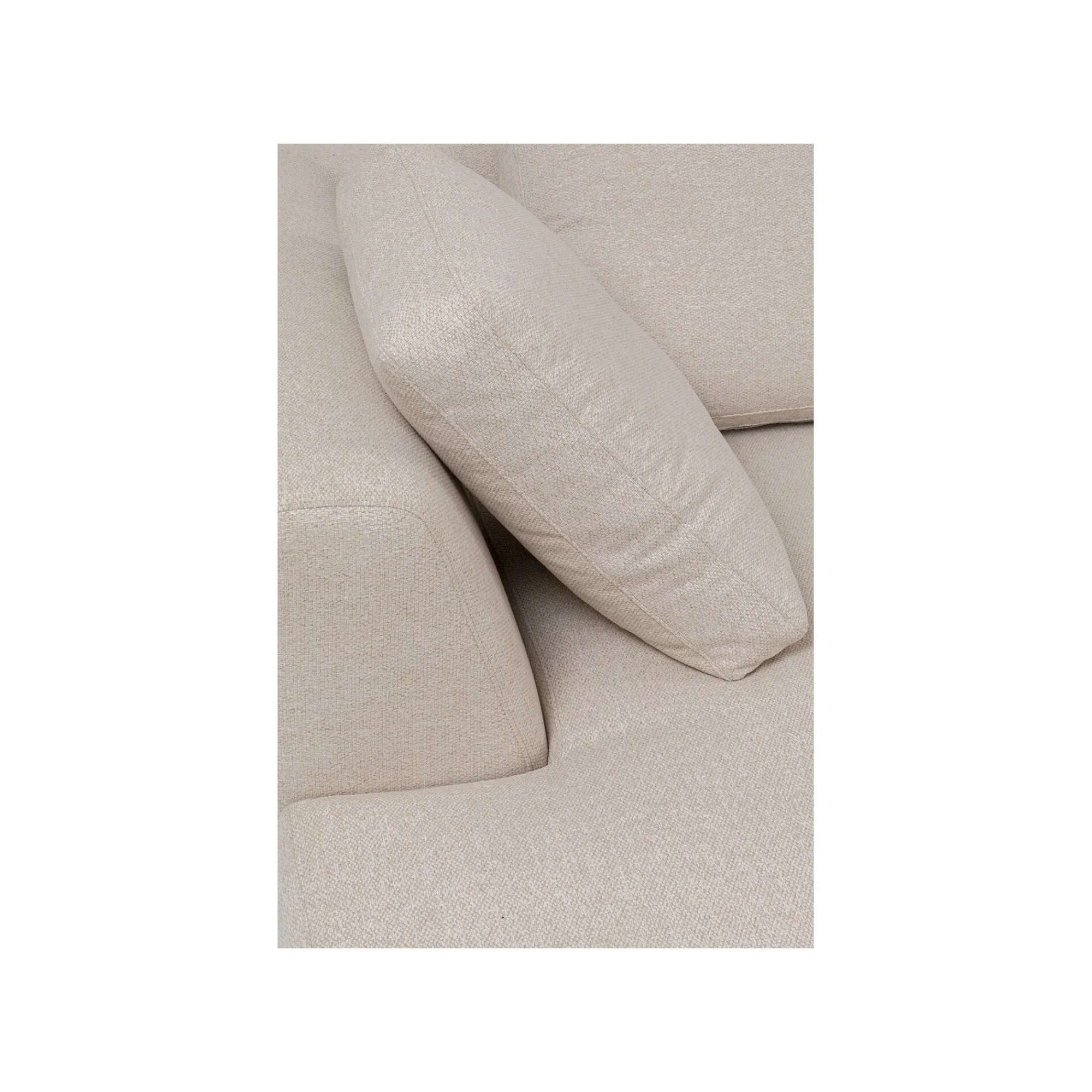 KARE Design Canapé D'angle Gianna 290cm Gauche Crème ^ Canapé & Banquette