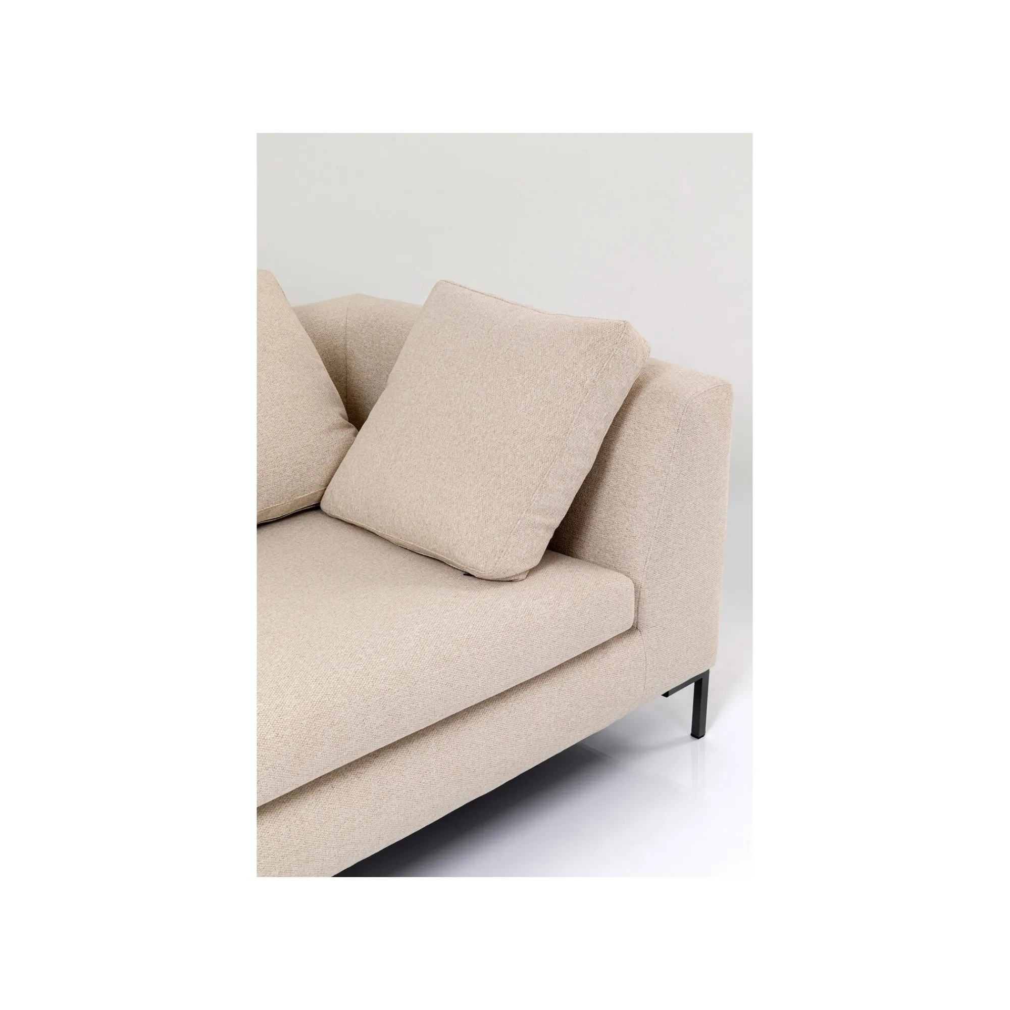 KARE Design Canapé D'angle Gianna 290cm Gauche Crème ^ Canapé & Banquette