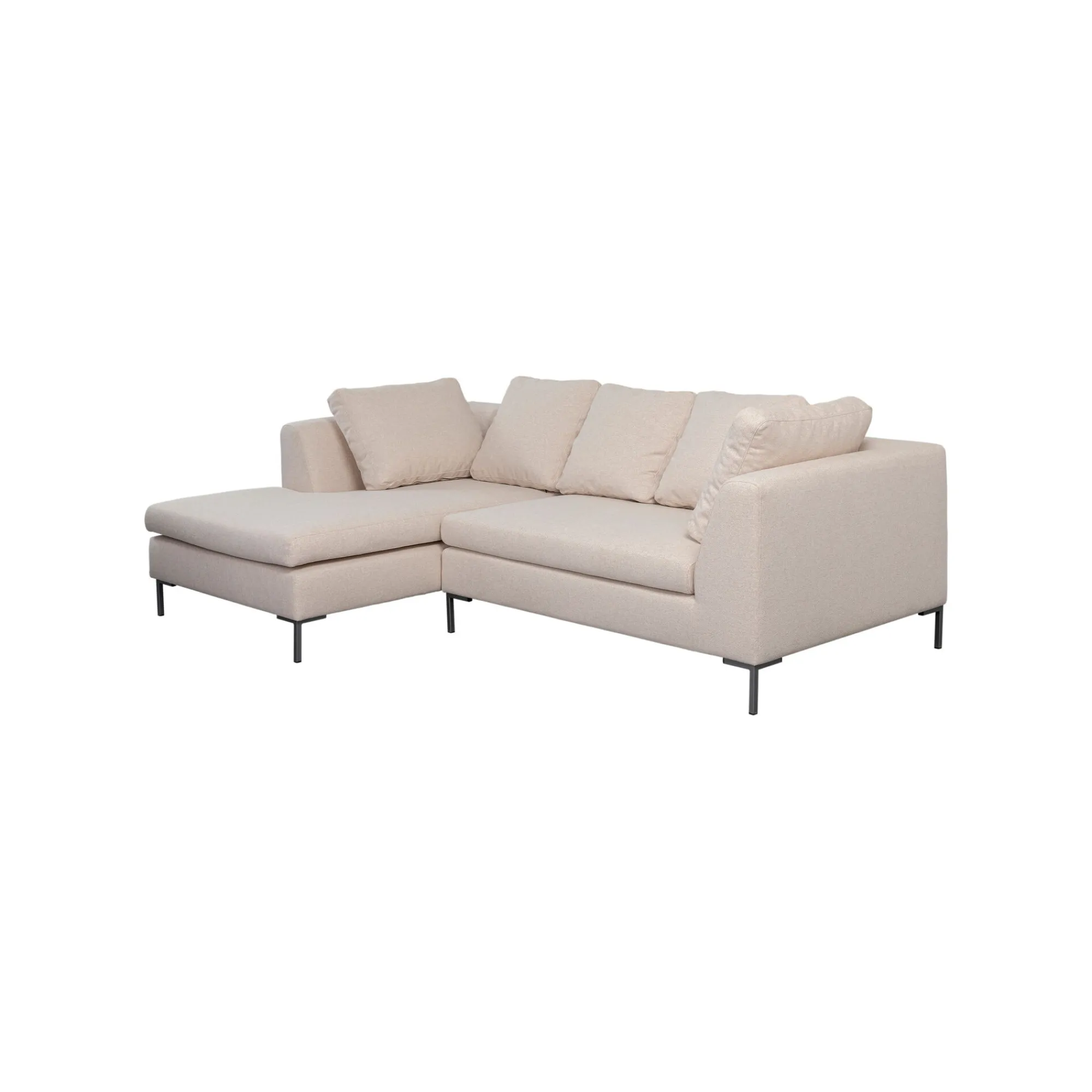 KARE Design Canapé D'angle Gianna 250cm Gauche Crème ^ Canapé & Banquette
