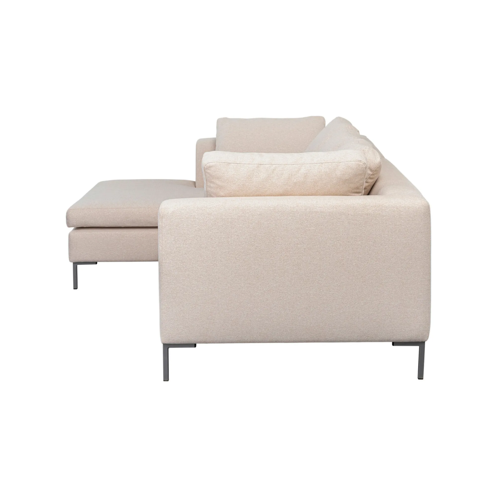 KARE Design Canapé D'angle Gianna 250cm Gauche Crème ^ Canapé & Banquette