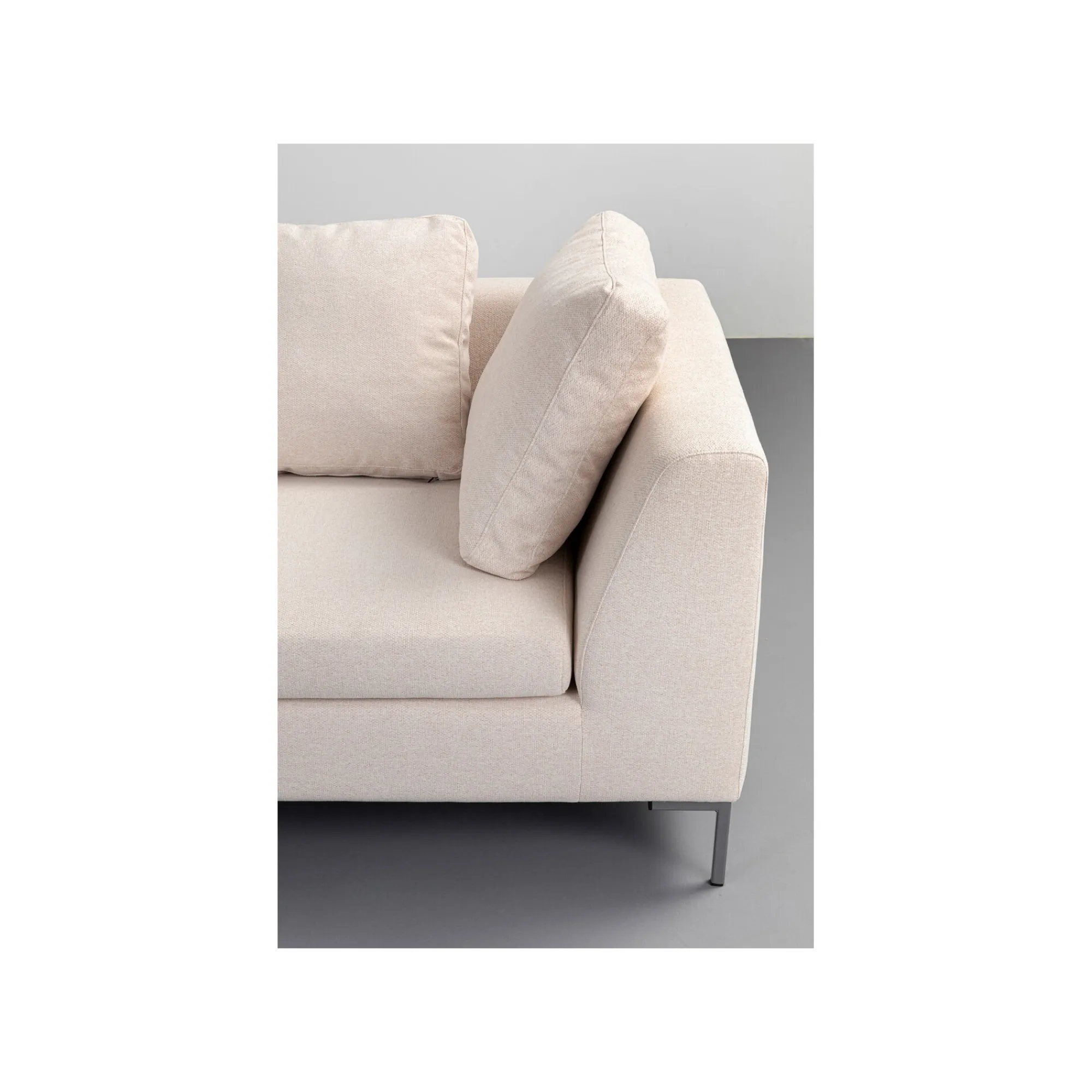 KARE Design Canapé D'angle Gianna 250cm Gauche Crème ^ Canapé & Banquette