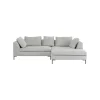 KARE Design Canapé D'angle Gianna Cord 290cm Droite Gris ^ Canapé & Banquette