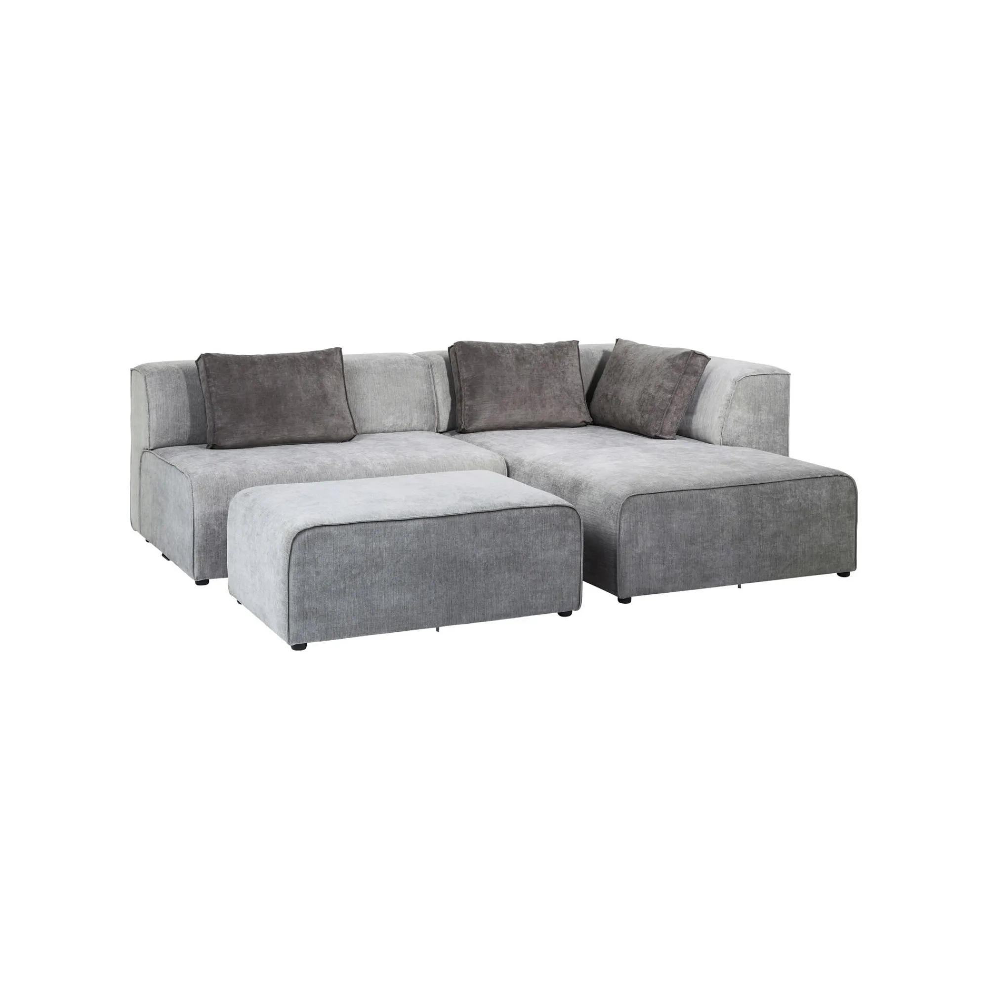 KARE Design Canapé D'angle Infinity Droite Gris ^ Canapé & Banquette