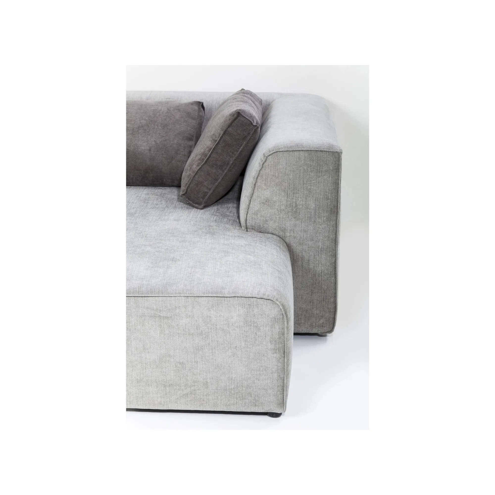 KARE Design Canapé D'angle Infinity Droite Gris ^ Canapé & Banquette