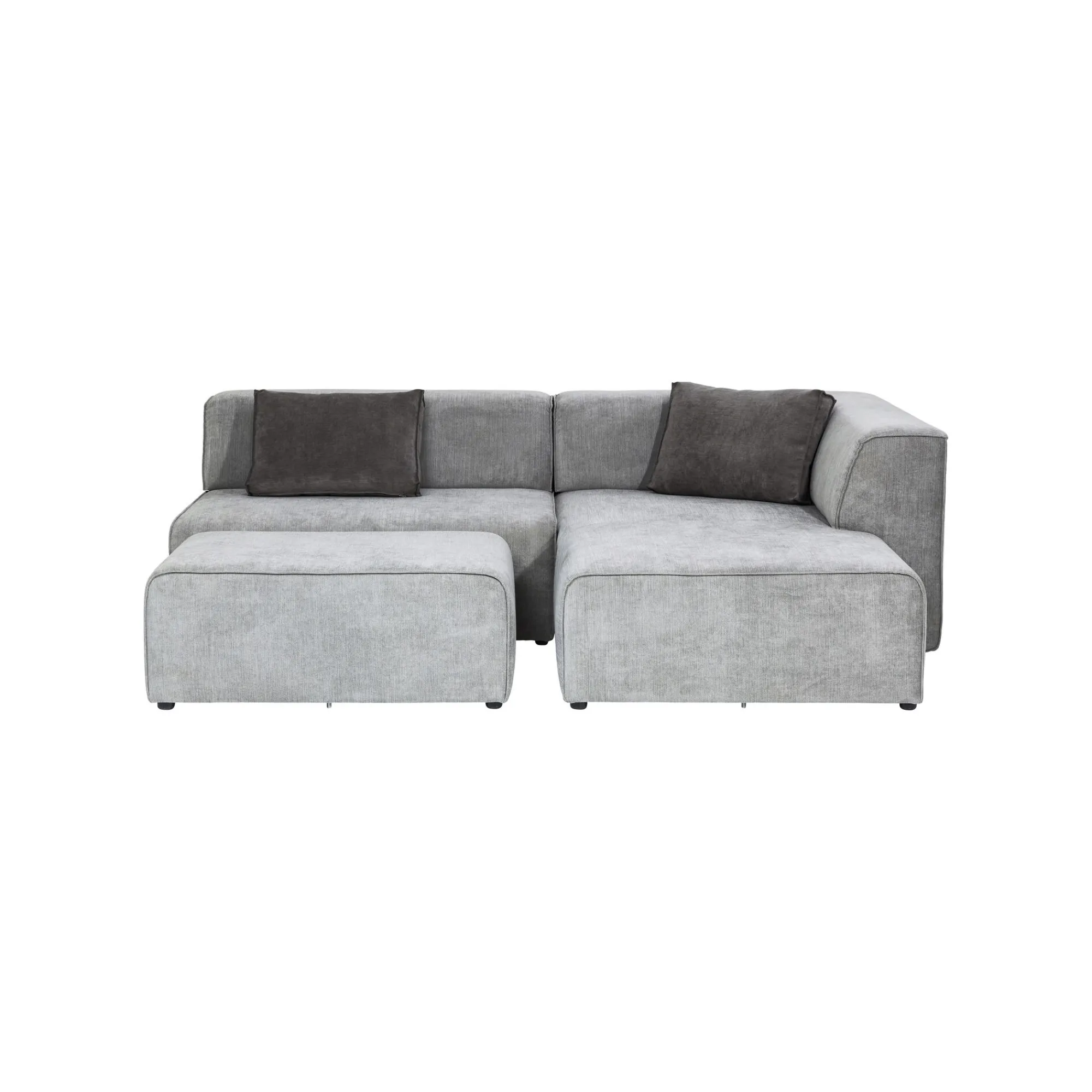 KARE Design Canapé D'angle Infinity Droite Gris ^ Canapé & Banquette