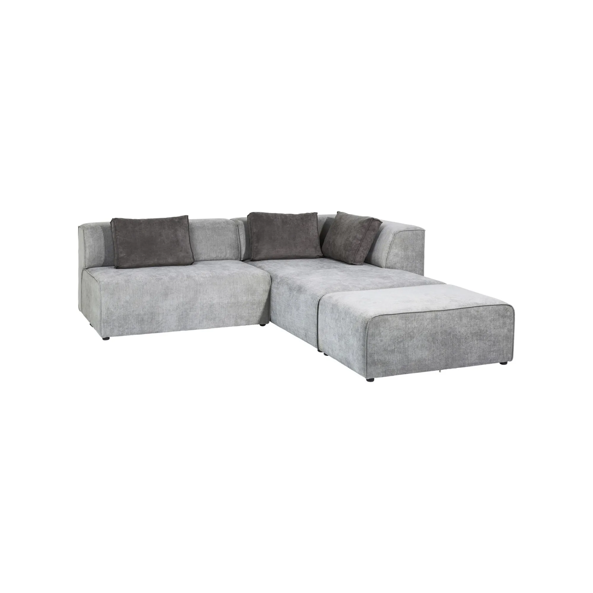 KARE Design Canapé D'angle Infinity Droite Gris ^ Canapé & Banquette