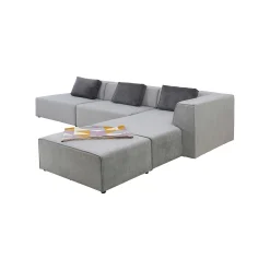 KARE Design Canapé D'angle Infinity XL Droite Gris ^ Canapé & Banquette