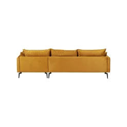 KARE Design Canapé D'angle Monza Droite Velours Ocre ^ Canapé & Banquette