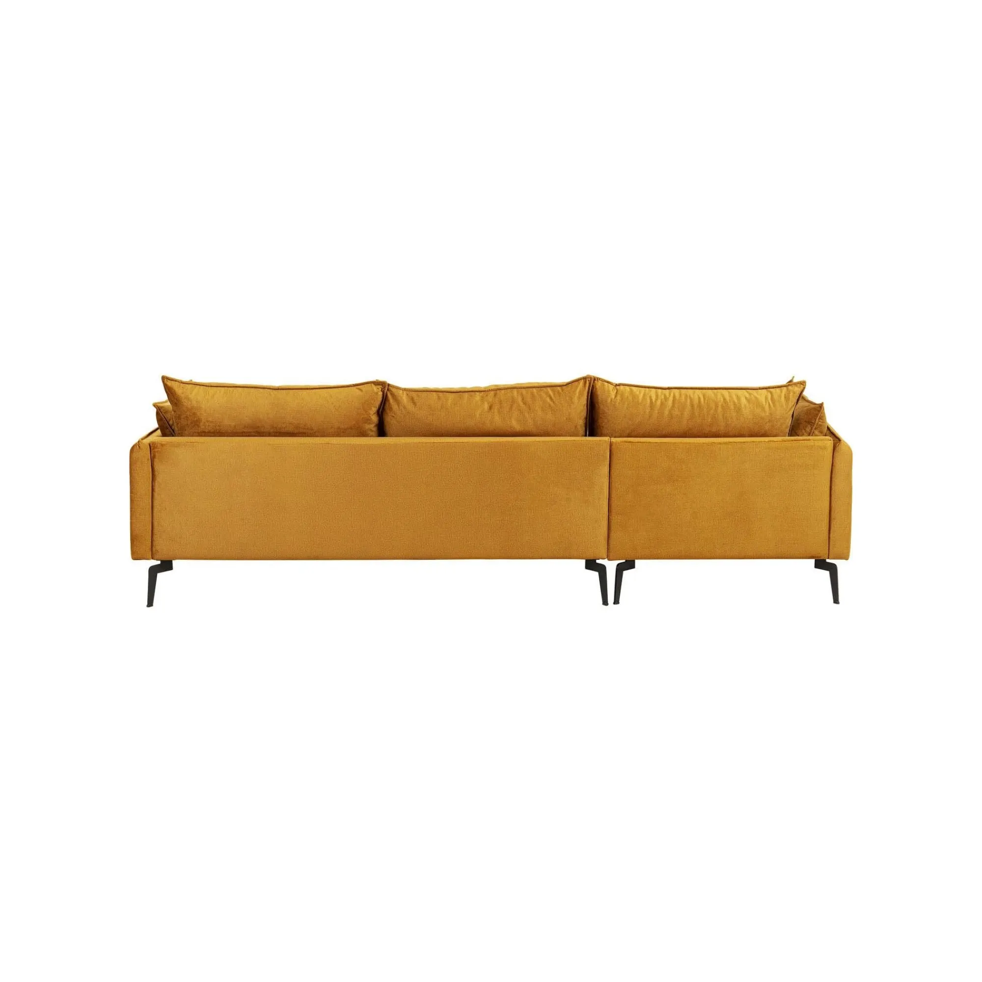 KARE Design Canapé D'angle Monza Gauche Velours Ocre ^ Canapé & Banquette