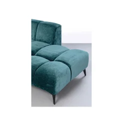 KARE Design Canapé D'angle Nia Droite Velours Bleu ^ Canapé & Banquette