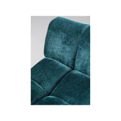 KARE Design Canapé D'angle Nia Gauche Velours Bleu ^ Canapé & Banquette