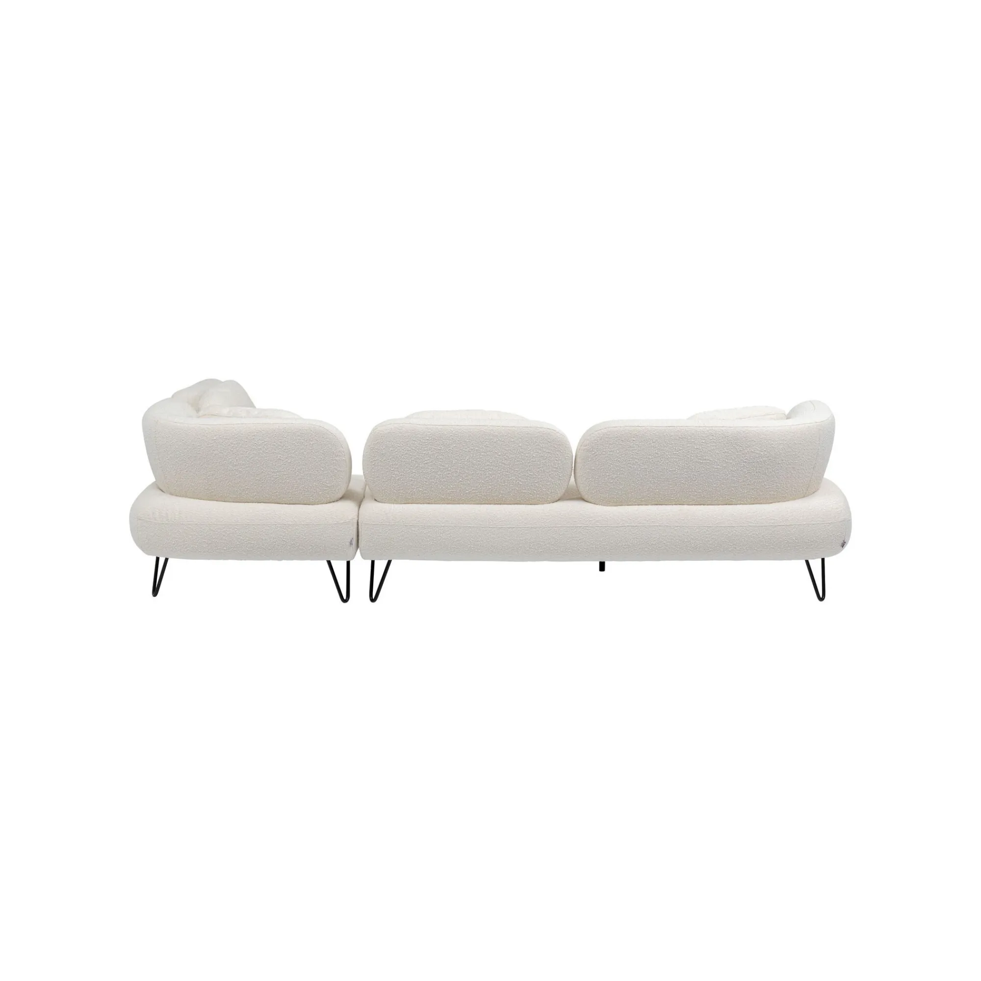 KARE Design Canapé D'angle Peppo Crème Droite ^ Canapé & Banquette