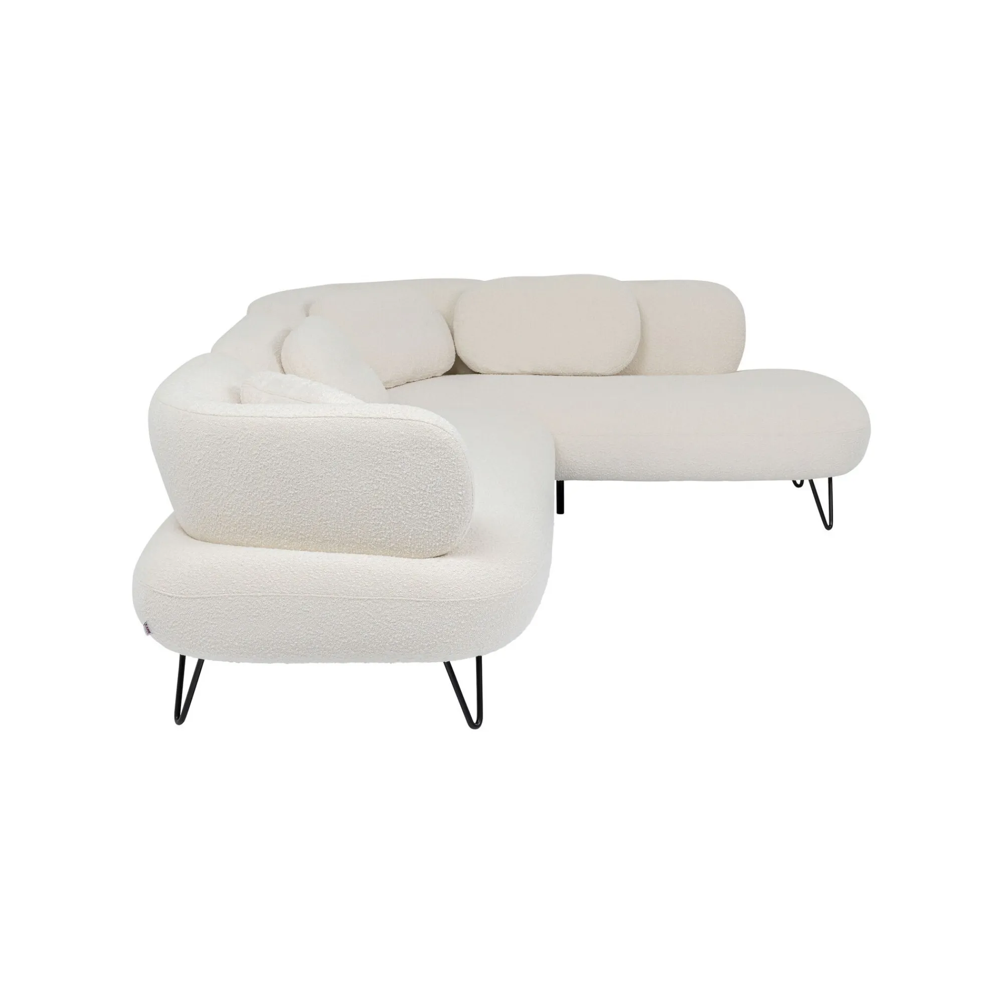 KARE Design Canapé D'angle Peppo Crème Droite ^ Canapé & Banquette