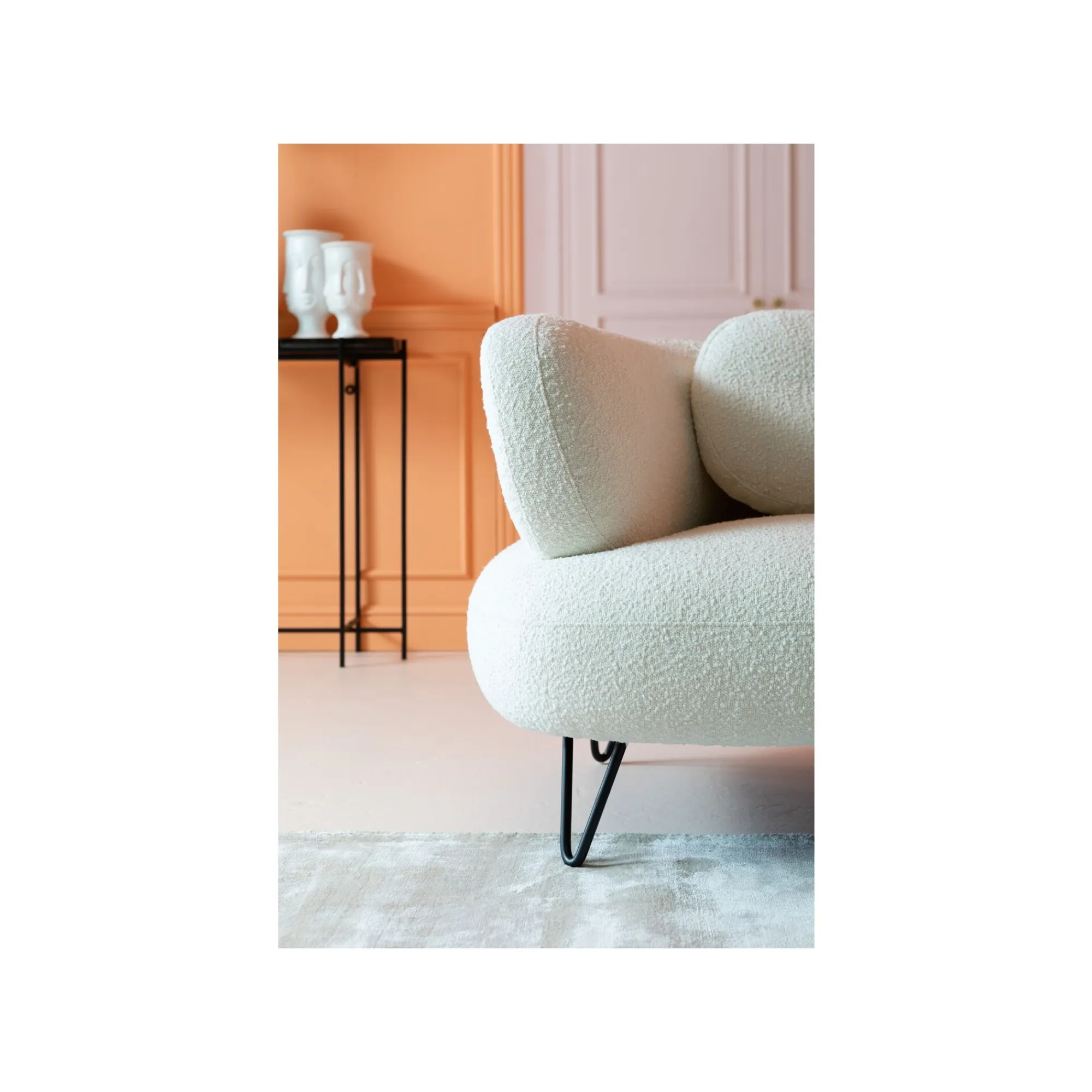 KARE Design Canapé D'angle Peppo Crème Droite ^ Canapé & Banquette