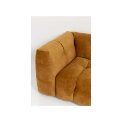KARE Design Canapé D'angle Salamanca Velours Ocre Droite ^ Canapé & Banquette