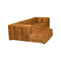 KARE Design Canapé D'angle Salamanca Velours Ocre Gauche ^ Canapé & Banquette