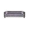 KARE Design Canapé Desire 3 Places Velours Gris ^ Canapé & Banquette