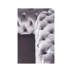 KARE Design Canapé Desire 3 Places Velours Gris ^ Canapé & Banquette