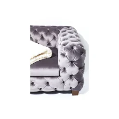 KARE Design Canapé Desire 3 Places Velours Gris ^ Canapé & Banquette