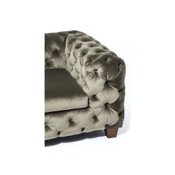 KARE Design Canapé Desire Velours 3 Places Kaki ^ Canapé & Banquette