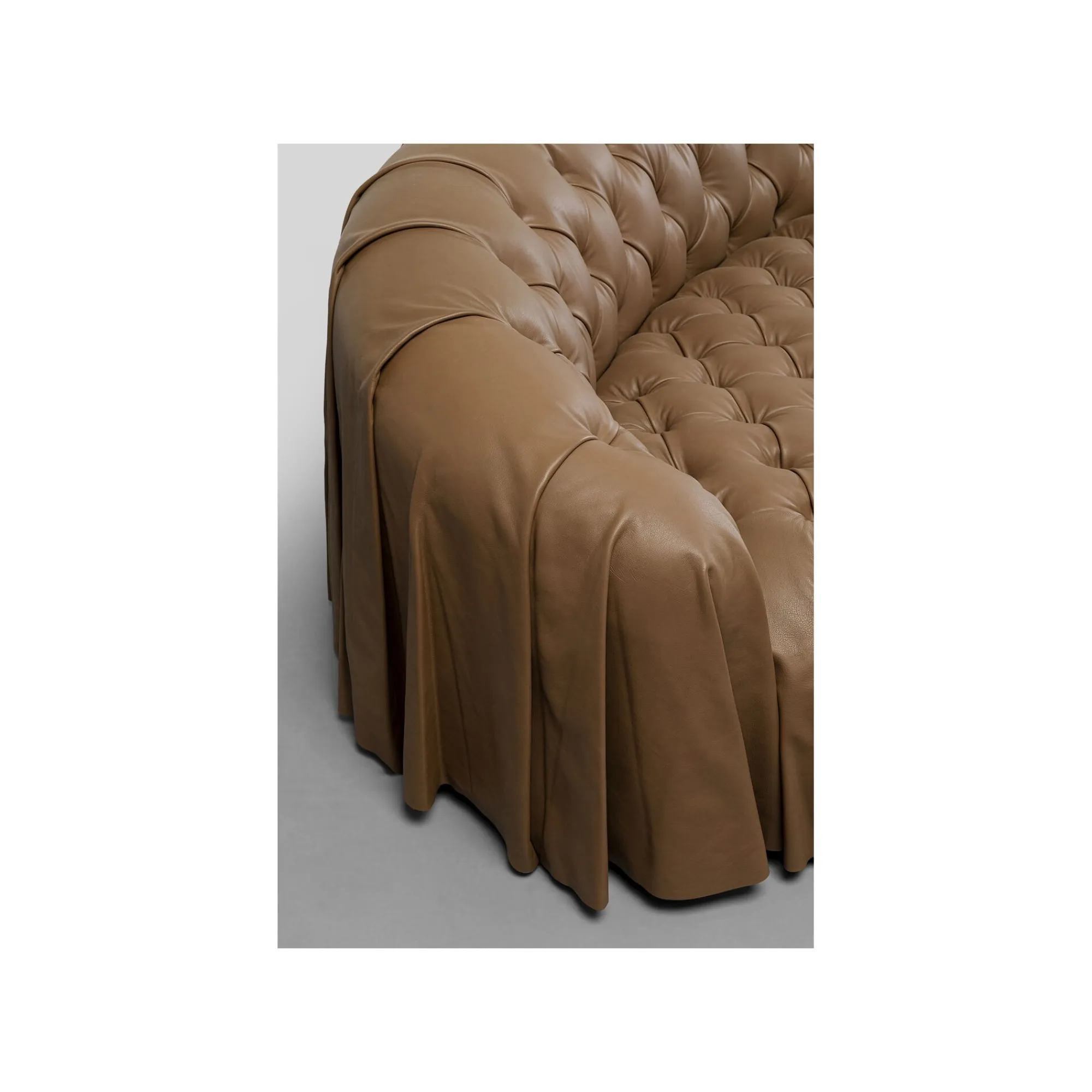 KARE Design Canapé Drapes 3 Places Marron ^ Canapé & Banquette