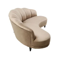 KARE Design Canapé Dschinn 3 Places Velours Taupe ^ Canapé & Banquette