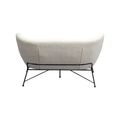KARE Design Canapé Jacky Teddy 2 Places Blanc ^ Canapé & Banquette