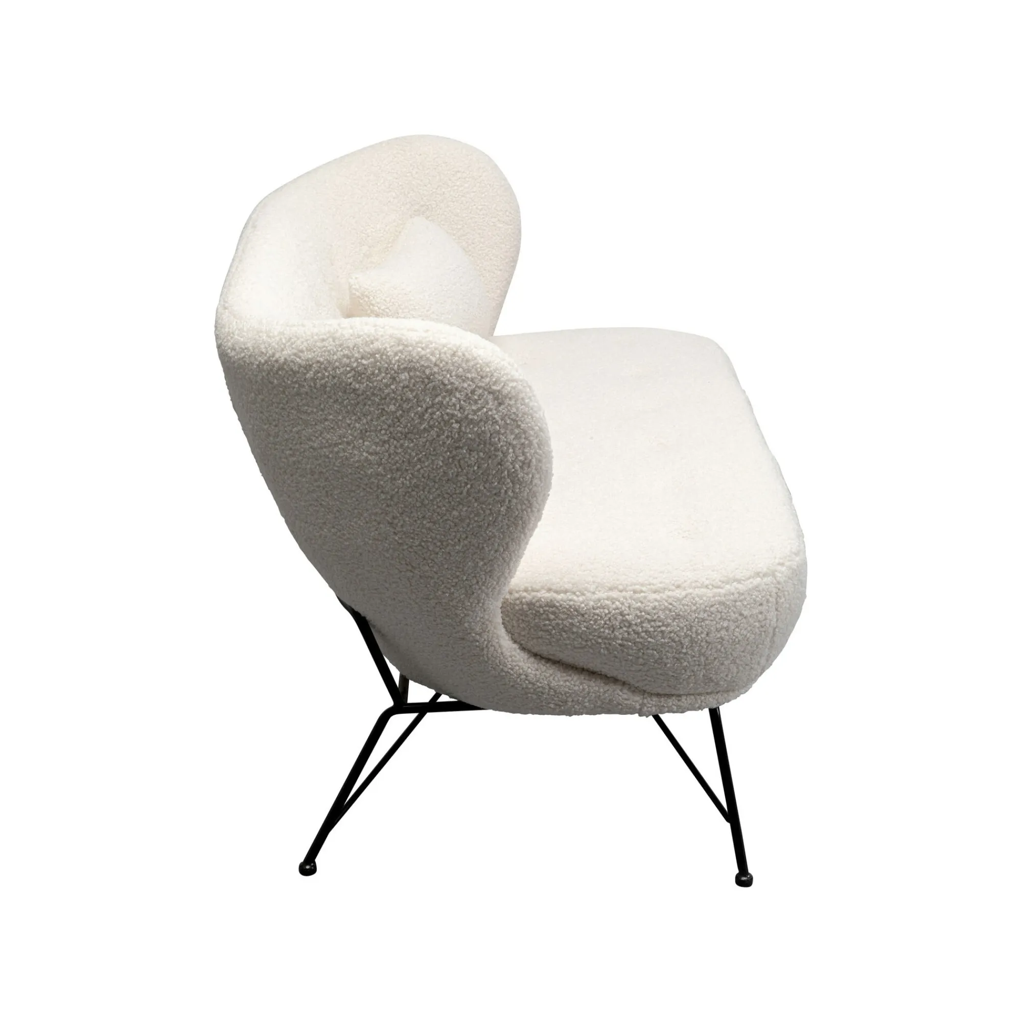 KARE Design Canapé Jacky Teddy 2 Places Blanc ^ Canapé & Banquette