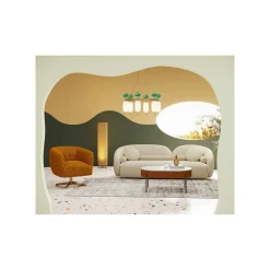 KARE Design Canapé Kelly Boucle 3 Places Crème ^ Canapé & Banquette