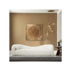KARE Design Canapé Livia Melange 3 Places Crème ^ Canapé & Banquette