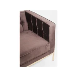 KARE Design Canapé Loft 3 Places Velours Marron ^ Canapé & Banquette