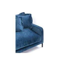 KARE Design Canapé Lullaby 3 Places Velours Bleu Pétrole ^ Canapé & Banquette