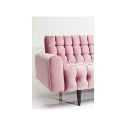 KARE Design Canapé Milchbar 3 Places Velours Rose ^ Canapé & Banquette
